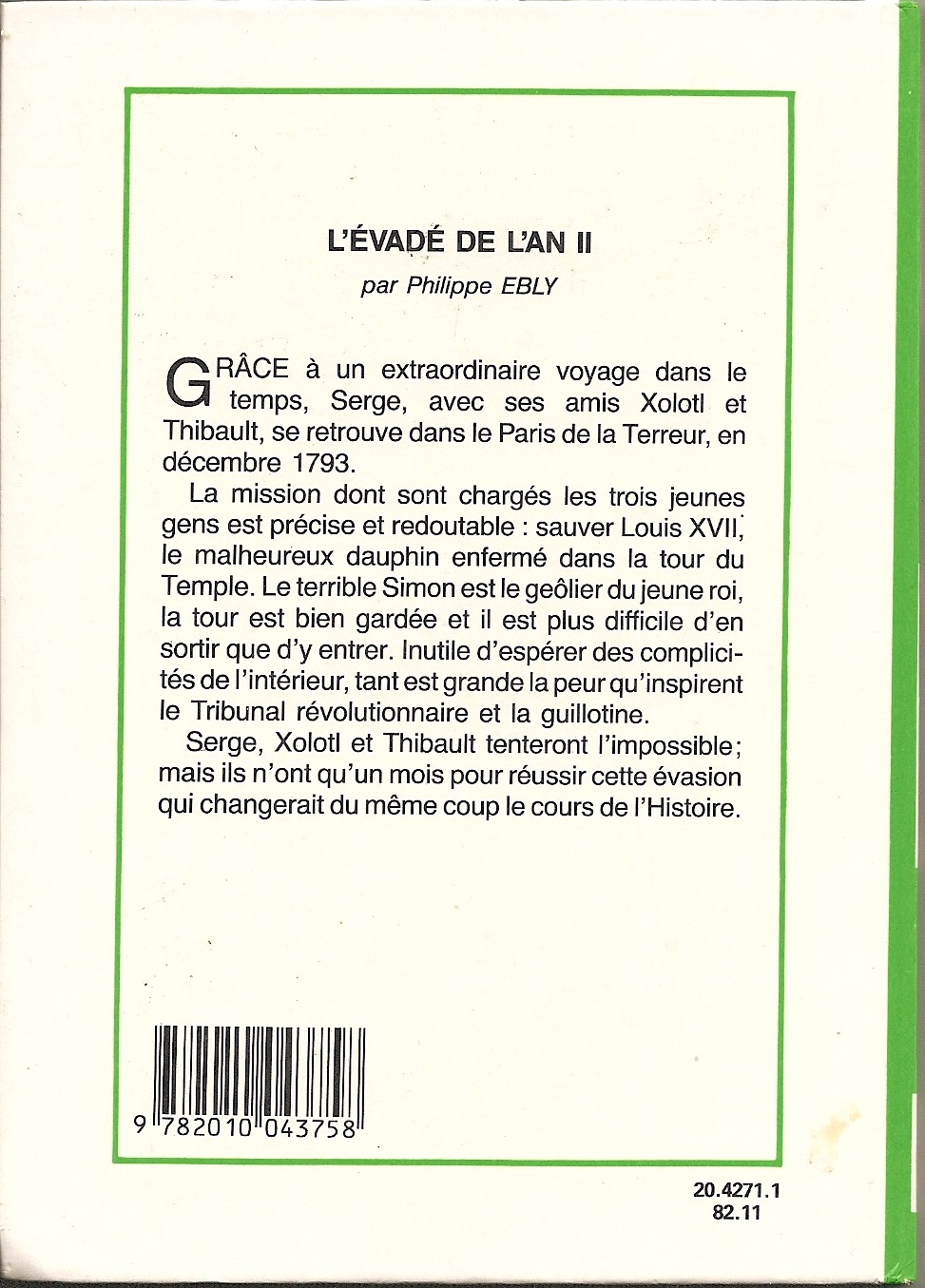 L'vad de l'an II -- Editions Hachette : Bibliothque Verte -- Version 03